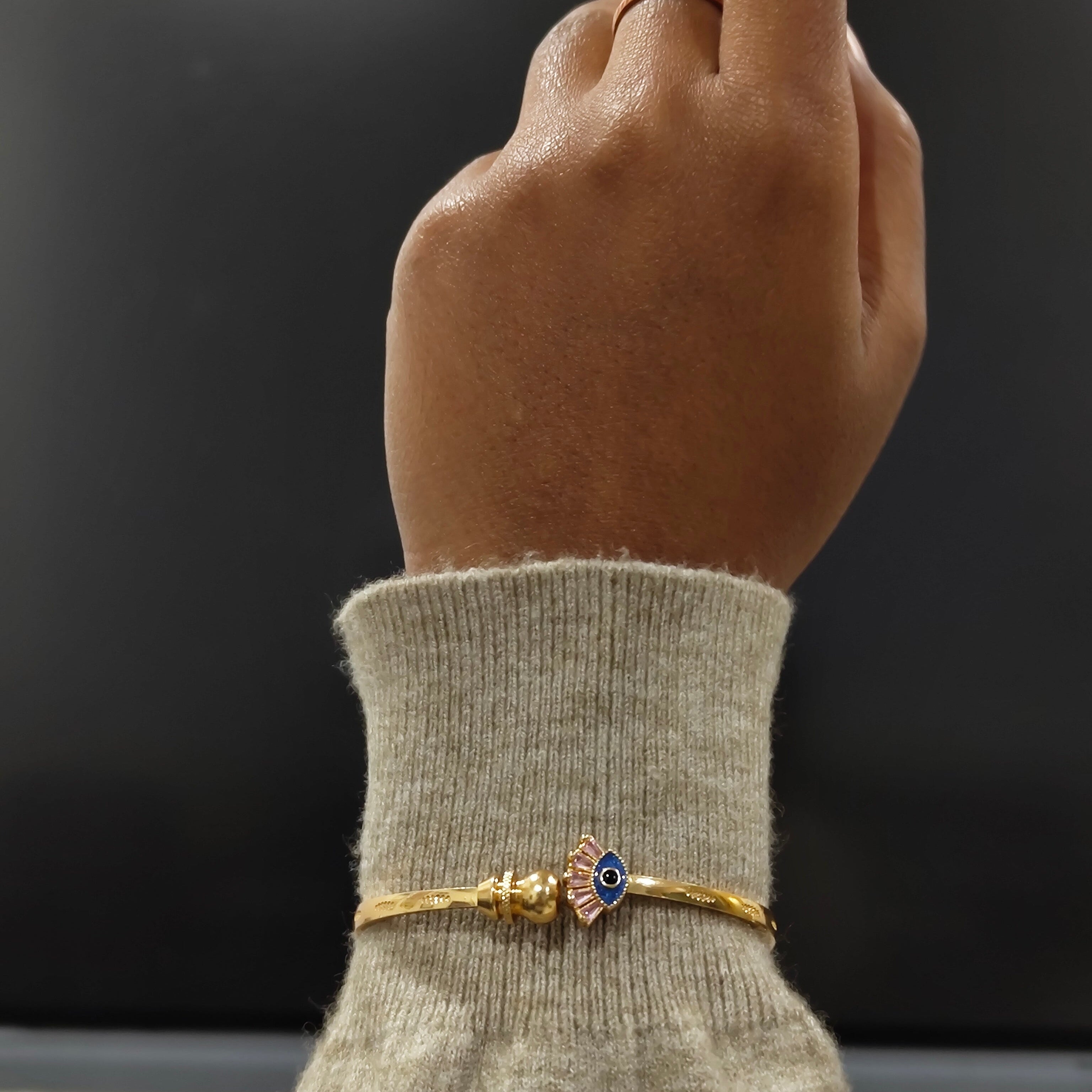 ORNA Evil Eye Golden Bracelet