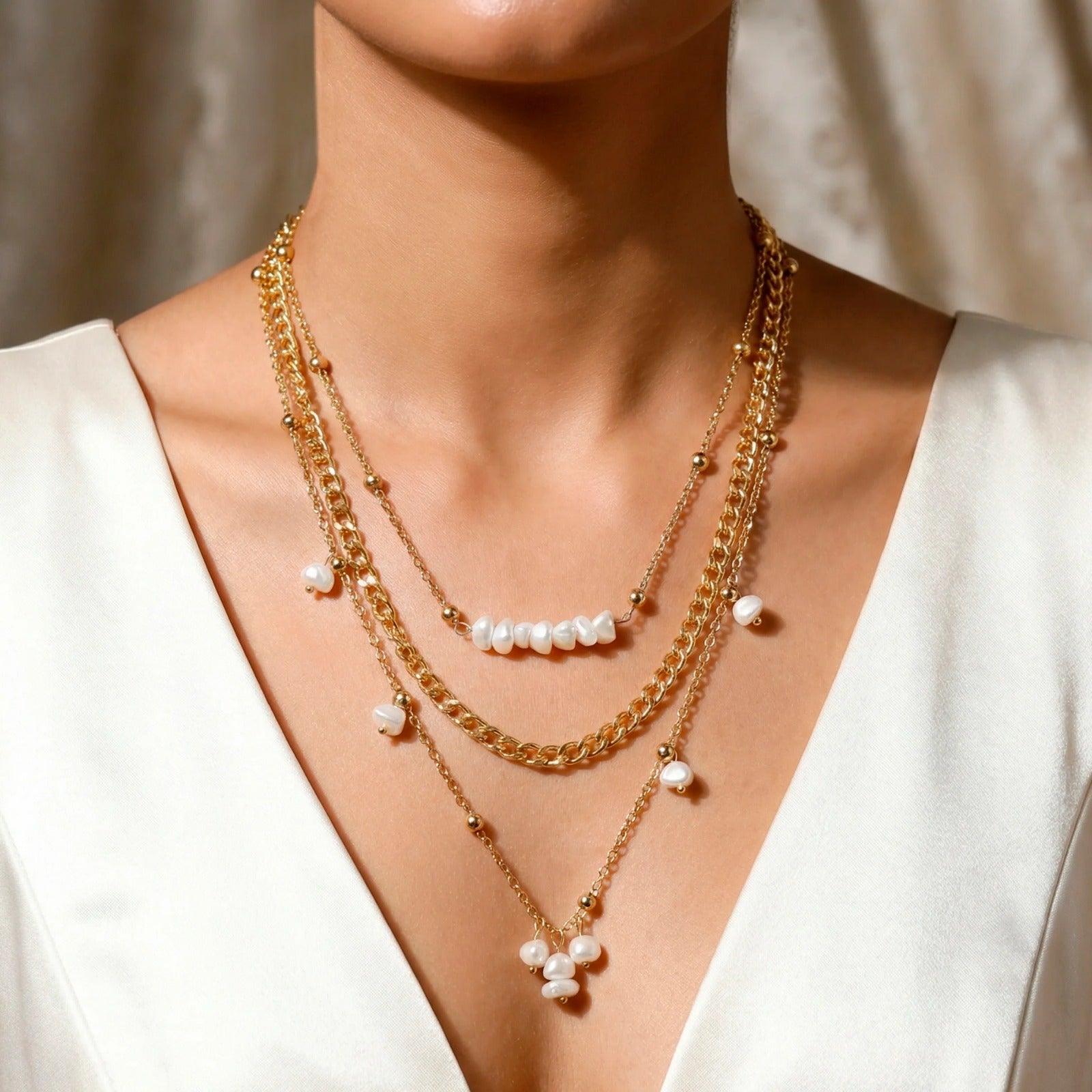 ORNA Necklace Waterproof Multi Layer High Fashion