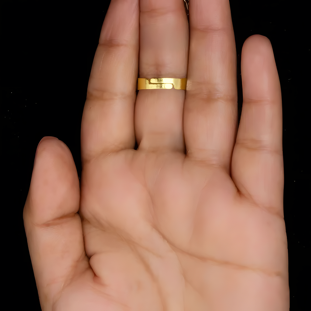 ORNA Ring Waterproof White Crystal (Adjustable Size)