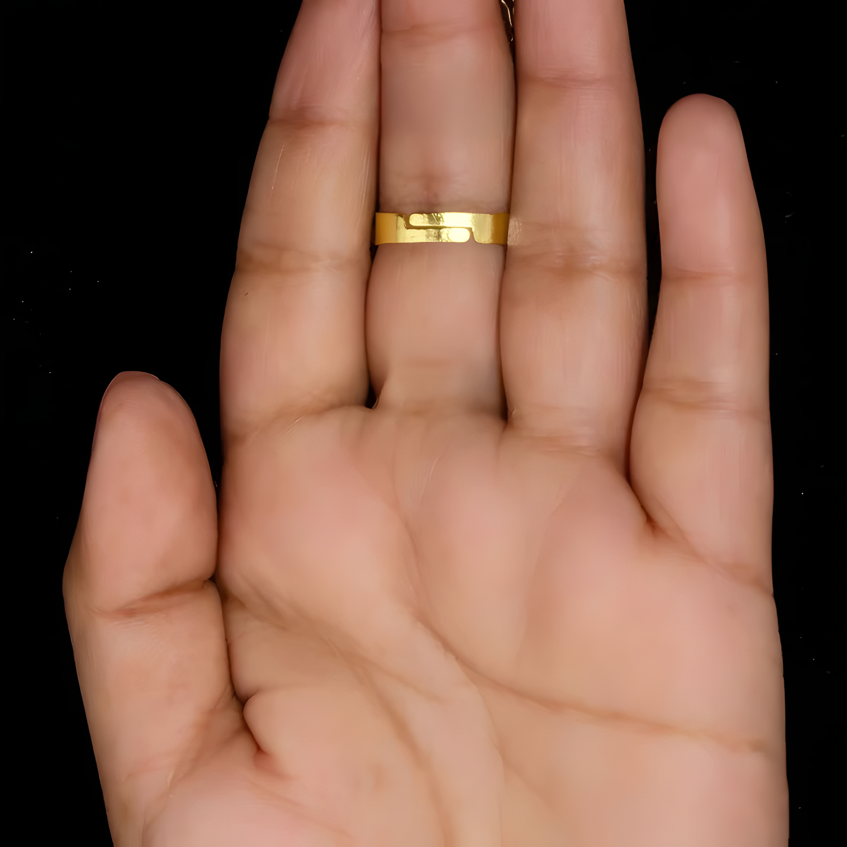 ORNA Ring Waterproof White Crystal (Adjustable Size)