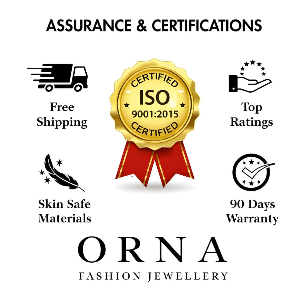 ORNA Bracelet Waterproof Crystals Bangle (Adjustable Size)