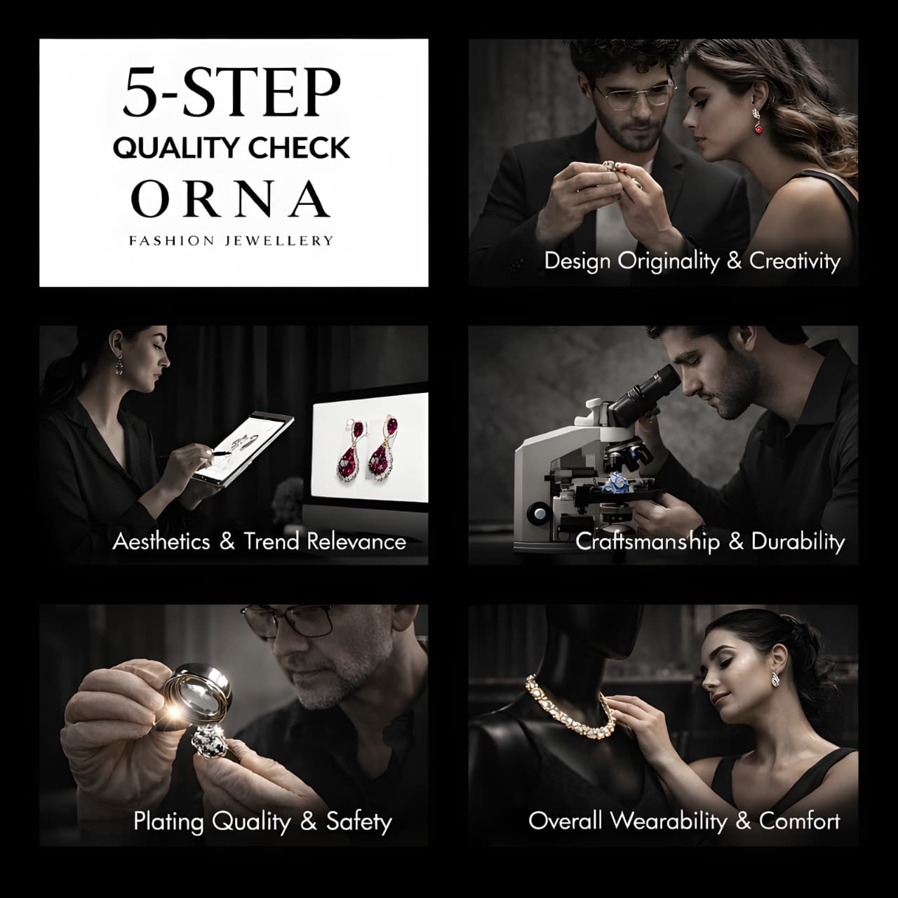 Necklace Waterproof AD Set With Earrings (Lightweight)